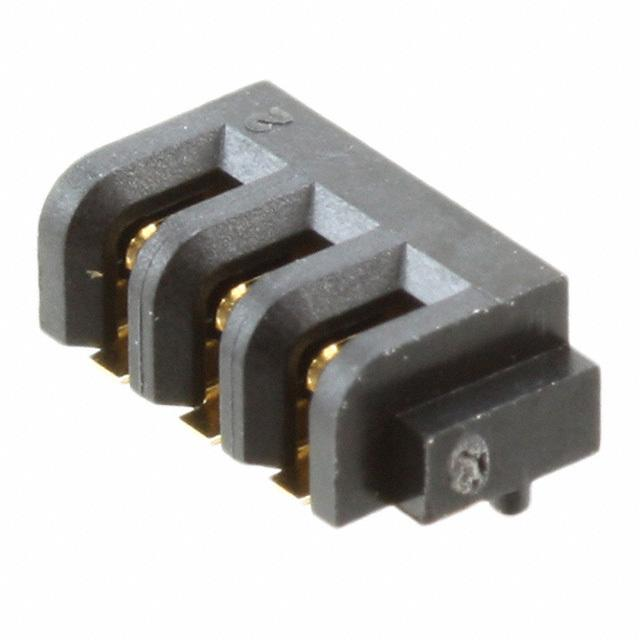 CONN RCPT 3POS 2.00MM R/A SLDR